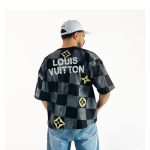 تیشرت باکسی |طرح شطرنجی   LOUIS VUITTON  |کد 305 - تصویر 4